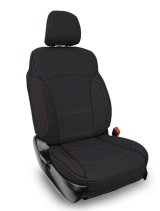 PRP 2013-2017 Subaru Crosstrek Front Seat Covers (Pair) - Black w/ Red Stitch thumbnail 1