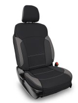 PRP 2013-2017 Subaru Crosstrek Front Seat Covers (Pair) - Black & Gray thumbnail 1