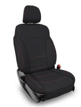 PRP 2013-2017 Subaru Crosstrek Front Seat Covers (Pair) - Black w/ Orange Stitch thumbnail 1