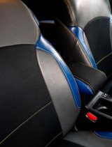 PRP 2013-2017 Subaru Crosstrek Center Console Cover - Black w/ Red Stitch thumbnail 3