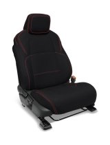 PRP 2024 Toyota Tacoma Front Seat Covers - Black with Red Stitch (Pair) thumbnail 1