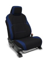 PRP 2024 Toyota Tacoma Front Seat Covers - Black and Blue (Pair) thumbnail 1