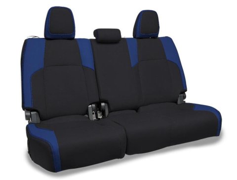 PRP 2024 Toyota Tacoma Rear Bench Covers - Black and Blue thumbnail 1