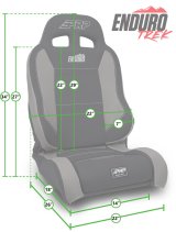 PRP Jeep Wrangler Enduro Elite Reclining Seat - Grey thumbnail 4