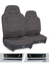 PRP 97-02 Jeep Wrangler TJ High Back Enduro Reclining Suspension Seats Kit- Gray thumbnail 1