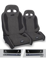PRP 97-02 Jeep Wrangler TJ Enduro Elite Suspension Seat Crawl Edition - Gray (Pair) thumbnail 1