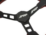 PRP Deep Dish Leather Steering Wheel - Red thumbnail 4