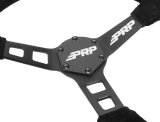 PRP Deep Dish Suede Steering Wheel - Black thumbnail 3