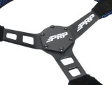 PRP Deep Dish Suede Steering Wheel - Blue thumbnail 4