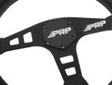 PRP Flat Leather Steering Wheel - Black thumbnail 3