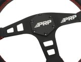 PRP Flat Leather Steering Wheel - Red thumbnail 3