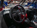 PRP Flat Leather Steering Wheel - Red thumbnail 4