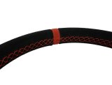 PRP Flat Suede Steering Wheel - Red thumbnail 2