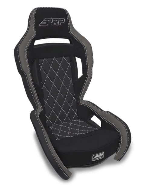 PRP Contour Suspension Seat - Black & Gray thumbnail 1