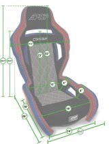 PRP Contour Suspension Seat - Black Cloth thumbnail 3