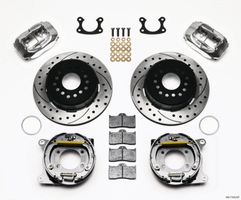 Wilwood Forged Dynalite P/S P-B Kit Drilled Polished Small Ford 2.66in Offset