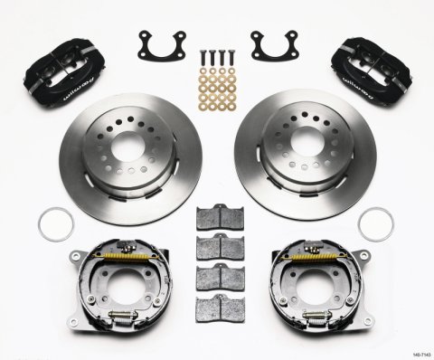 Wilwood Forged Dynalite P/S Park Brake Kit Small Ford 2.66in Offset