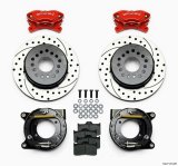 Wilwood Forged Dynalite P/S P-B Kit Drilled-Red Chevy 12 Bolt w/ C-Clips thumbnail 2