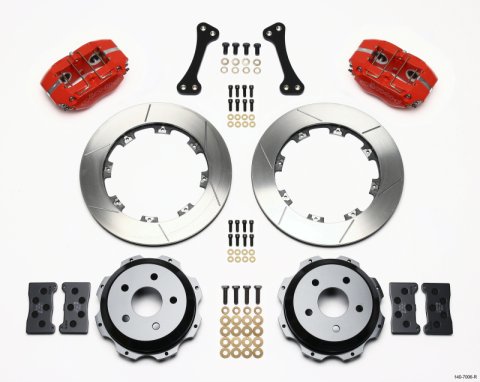 Wilwood Dynapro Rear Kit 12.19in Red Subaru Impreza WRX thumbnail 1