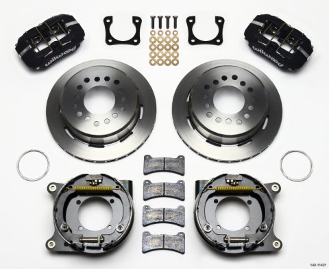 Wilwood Dynapro Low-Profile 11.00in P-Brake Kit Chevy 12 Bolt Spcl 2.81in Offset thumbnail 1