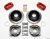 Wilwood Dynapro Low-Profile 11.00in P-Brake Kit Drill-Red Chevy 12 Bolt 2.75in Off w/ C-Clips thumbnail 2