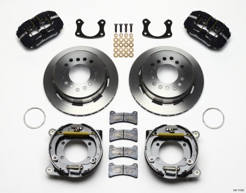 Wilwood Dynapro Low-Profile 11.00in P-Brake Kit New Big Ford 2.50in Off Staggered Mount