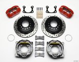 Wilwood Dynapro Low-Profile 11.00in P-Brake Kit Drill-Red Big Ford 2.36in Offset thumbnail 1
