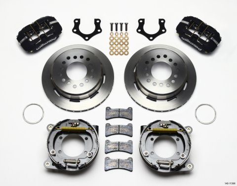 Wilwood Dynapro Low-Profile 11.00in P-Brake Kit Mopar/Dana 2.50in Off w/Snap Ring Bearing