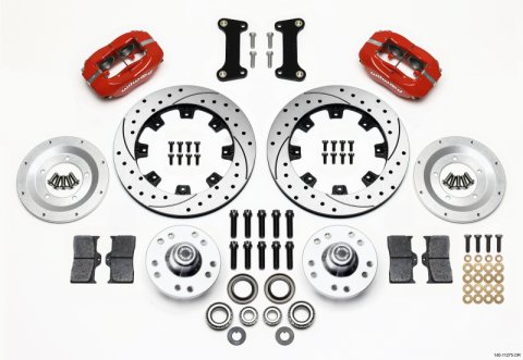 Wilwood Forged Dynalite Front Kit 12.19in Drilled Red 82-92 Camaro//Firebird thumbnail 1