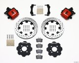 Wilwood Combination Parking Brake Rear Kit 11.75in Drilled Red Mini Cooper thumbnail 1