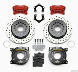Wilwood Forged Dynalite P/S Park Brake Kit Drilled Red Mopar/Dana 2.50in Off w/Snap Ring Bearing thumbnail 1