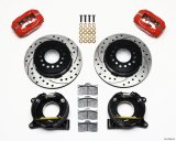 Wilwood Forged Dynalite P/S Park Brake Kit Drilled Red Chevy C-10 2.42 Offset 5-lug thumbnail 1