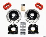 Wilwood Forged Dynalite P/S Park Brake Kit Drilled Red Chevy C-10 2.42 Offset 5-lug thumbnail 2