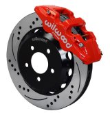 Wilwood AERO6 Front Hat Kit 14.00 Drilled Red 2016-Up Camaro w/Lines thumbnail 3