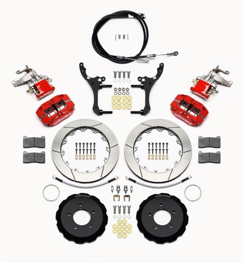 Wilwood Dynapro Radial4 / MC4 Rear Kit 12.88 Red 2006-15 Miata w/Lines & Cables thumbnail 3