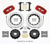 Wilwood AERO6 Front Hat Kit 15.00 Drilled Red 15-23 Mustang w/Lines thumbnail 1