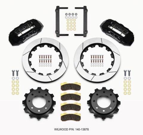 Wilwood TX6R Rear Kit 16.00in Black 1999-2010 GM H2 / 2500 4.63 Cntr thumbnail 4