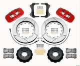 Wilwood AERO6 Front Hat Kit 15.00 Red 2007-2011 BMW E90 Series w/Lines thumbnail 3