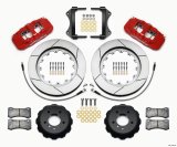 Wilwood AERO6 Front Hat Kit 15.00 Red 2007-2011 BMW E90 Series w/Lines thumbnail 4