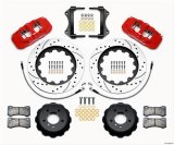 Wilwood AERO6 Front Hat Kit 15.00 Drilled Red 2007-2011 BMW E90 Series w/Lines thumbnail 3