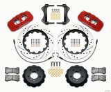 Wilwood AERO6 Front Hat Kit 15.00 Drilled Red 2007-2011 BMW E90 Series w/Lines thumbnail 4