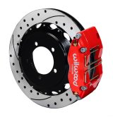 Wilwood Dynapro Radial Rear Kit 13.00in Drilled Red Mitsubishi EVO VIII thumbnail 1