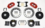 Wilwood Narrow Superlite 4R Rear P-Brk Kit 12.88in Drilled Red 58-64 Olds/Pontiac Ends 2.81in Offset thumbnail 1