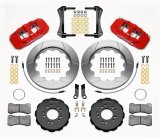 Wilwood AERO6 Front Hat Kit 14.00 Red 2005-2014 Mustang w/ BMR Suspn. w/Lines thumbnail 1