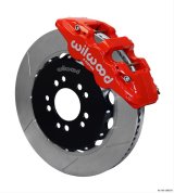 Wilwood AERO6 Front Hat Kit 14.00 Red 2005-2014 Mustang w/ BMR Suspn. w/Lines thumbnail 2