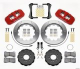 Wilwood AERO6 Front Hat Kit 14.00 Red 2005-2014 Mustang w/ BMR Suspn. w/Lines thumbnail 4