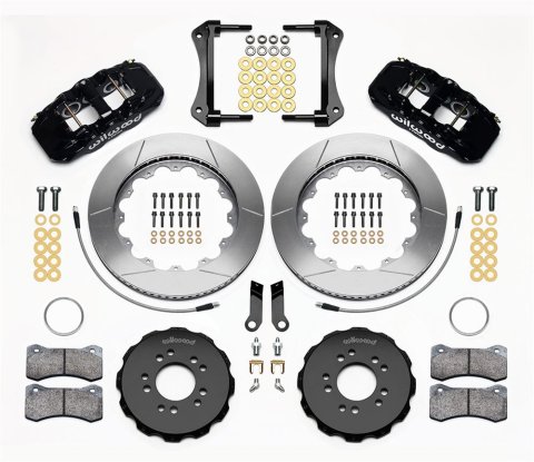 Wilwood AERO6 Front Hat Kit 14.00 2005-2014 Mustang w/ BMR Suspn. w/Lines thumbnail 1
