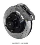 Wilwood Forged Dynalite-M Front Kit 11.30in 1 PC Rotor&Hub-Drill 60-68 Ford / Mercury Full Size thumbnail 1