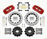Wilwood AERO4 Rear Kit 14.00 Drilled Red 2007-2011 BMW E90 Series w/Lines thumbnail 4