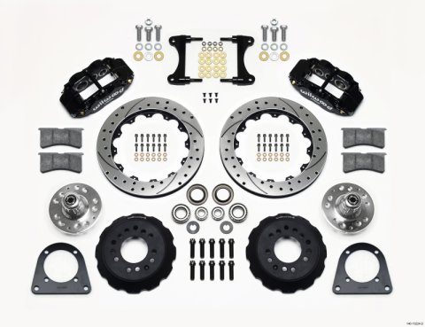 Wilwood Narrow Superlite 6R Front Hub Kit 12.88in Drilled TCI-IFS 71-78 (Pinto Based)